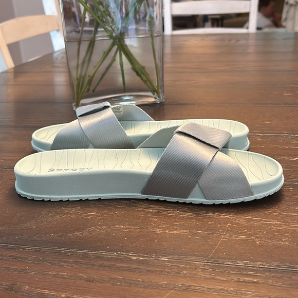 Sperry Top Sider slides.  Size 9.  Light turquoise/ blue/ green. - Picture 3 of 10
